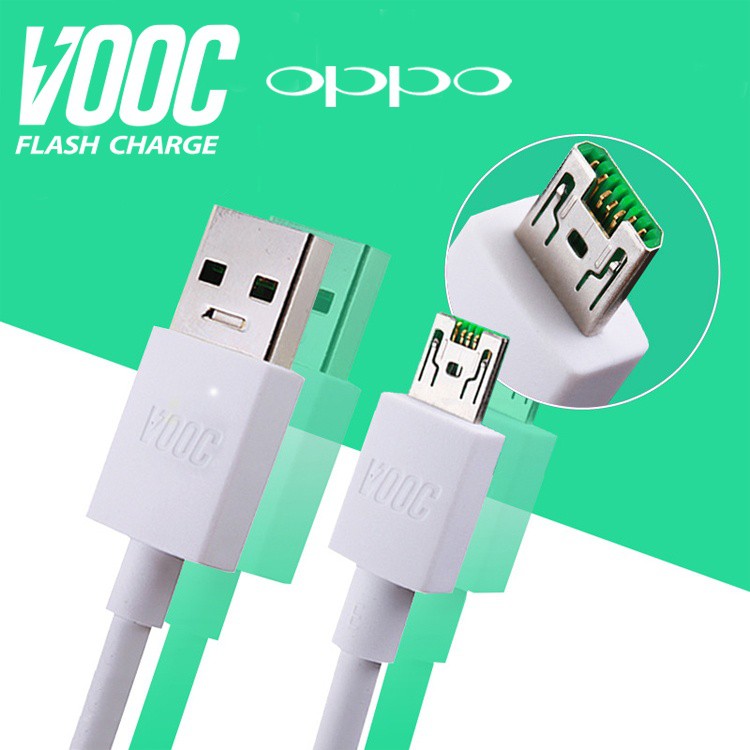 Cáp sạc nhanh vooc oppo 5v/4a cho f9, f1 plus, reno, f11 pro, f11, f3 plus