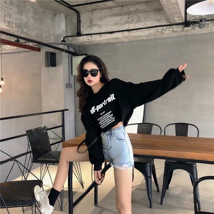 Áo Thun Tay Dài Croptop Salf
