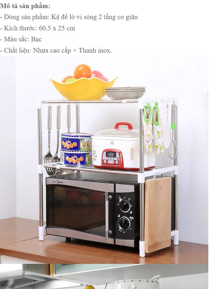 Kệ để lò vi sóng 2 tầng co dãn đa năng