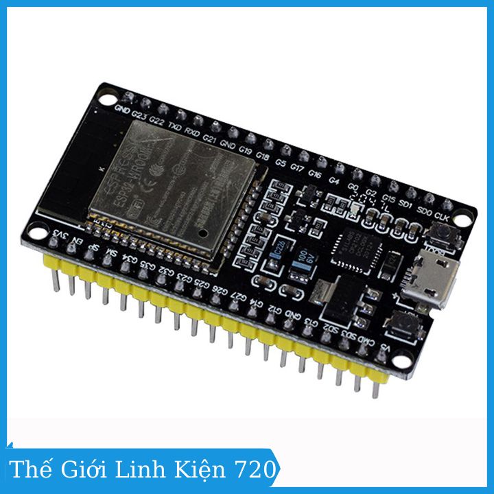 Module ESP32 thu phát Wifi Bluetooth Node MCU LuaNode32 CP2102 tích hợp anten và RF