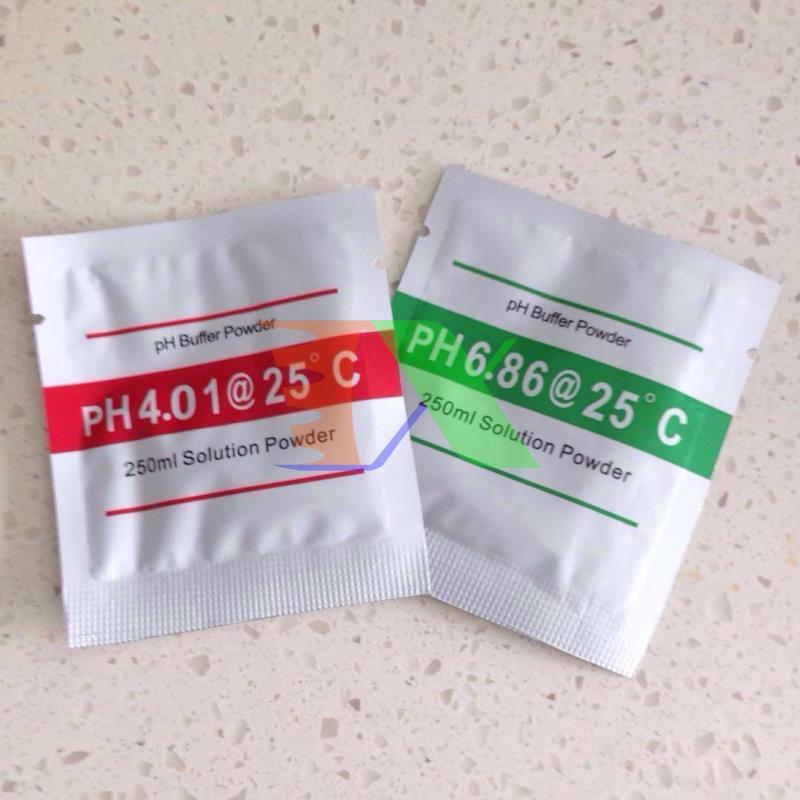 Bộ 3 Gói bột hiệu chỉnh độ PH, Bột chuẩn PH, bột căn chỉnh PH