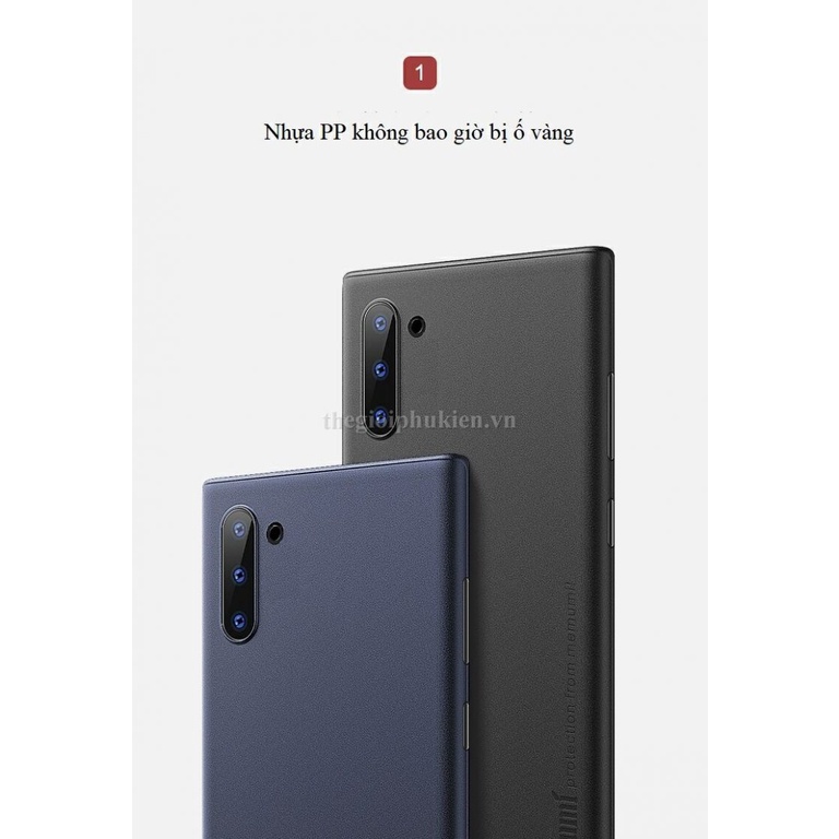 Ốp lưng siêu mỏng chính hãng Memumi cao cấp cho Samsung Galaxy Note 8, Note 9, Note 10, Note 10+, Note 20, Note 20 Ultra