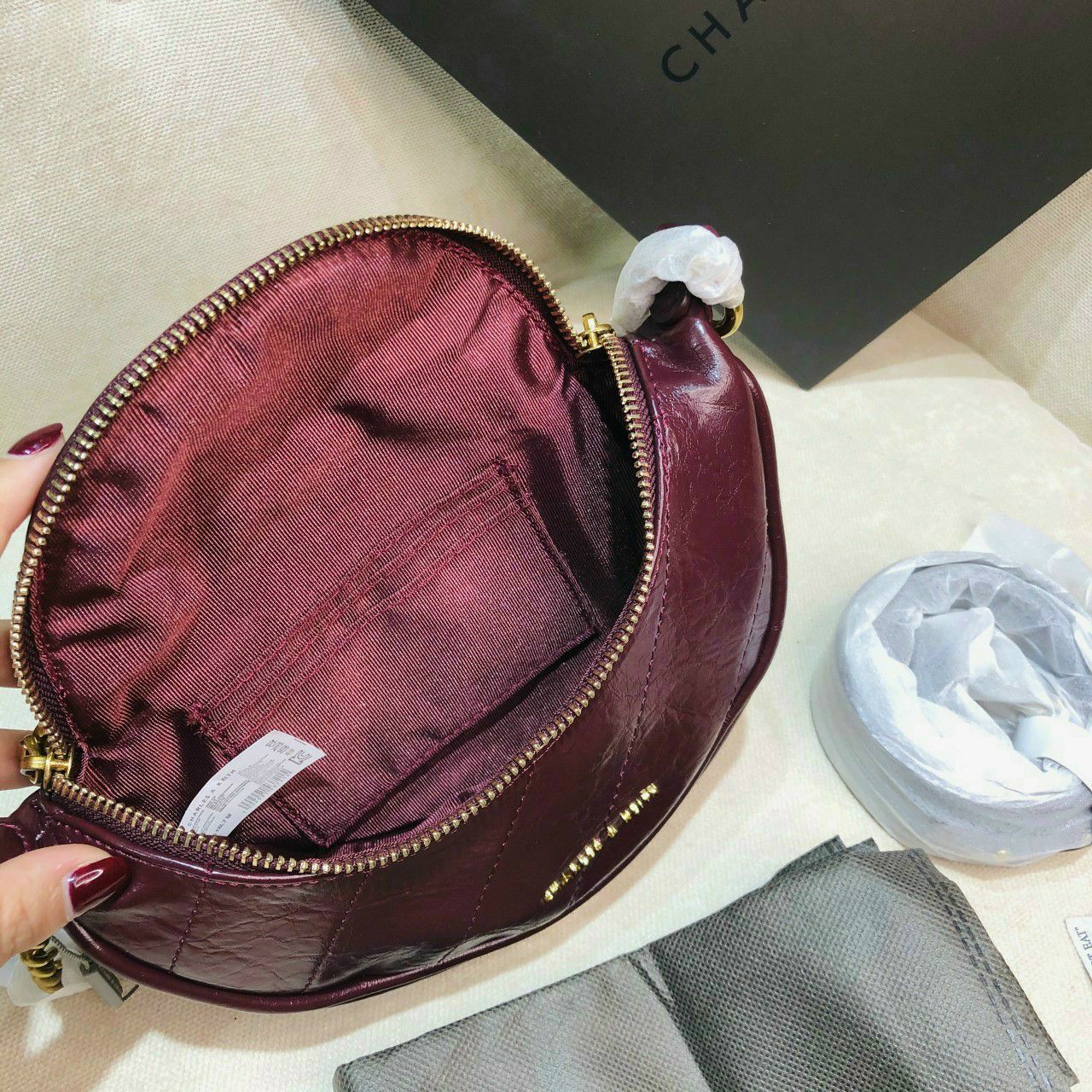 [HCM]Túi bao tử Cnk màu đỏ hàng tuồng