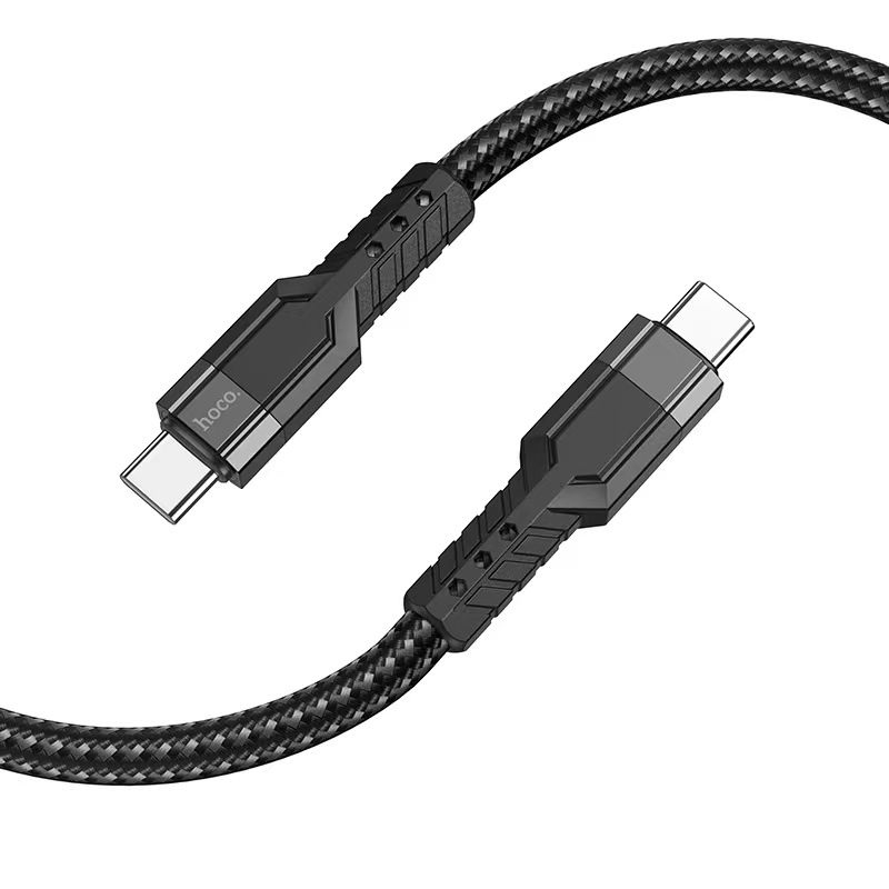 Cáp sạc nhanh USB to Micro Hoco U110 hỗ trợ sạc PD12W dây dù chống gãy gập dùng cho Android/Samsung/Oppo, dài 120cm