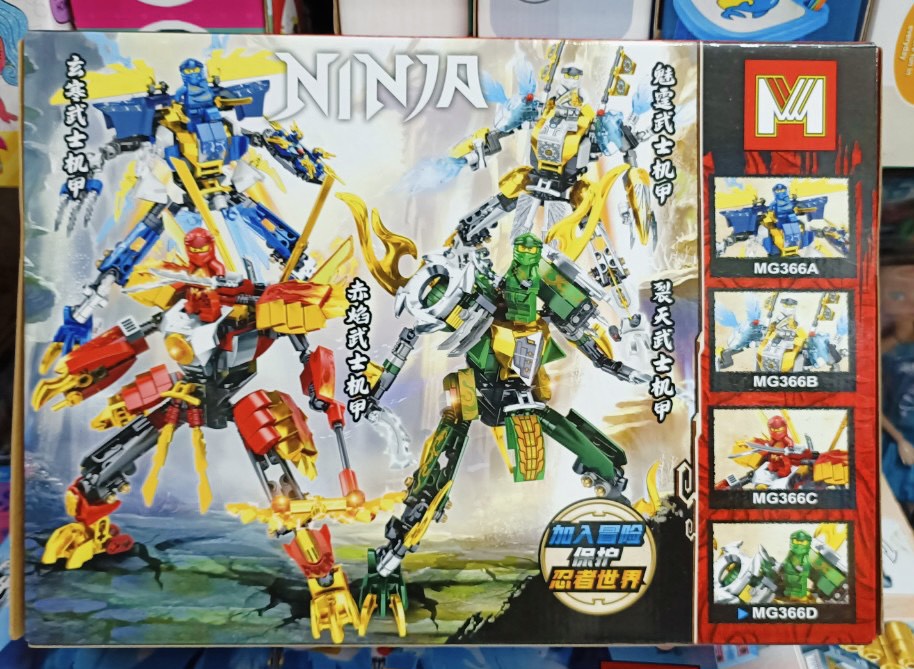 Đồ Chơi Lắp Ráp Robot Ninja MG366A MG366B MG366C MG366D