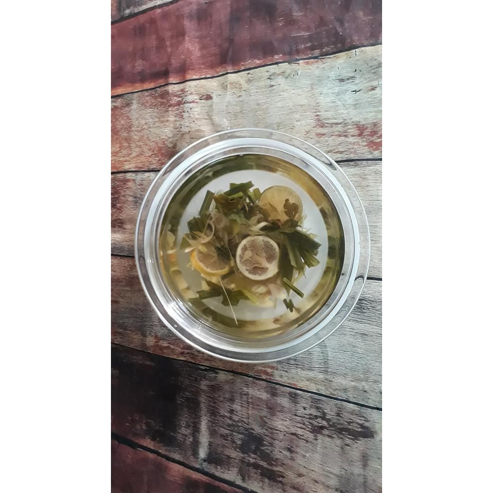 [Combo 110 gram NGUYÊN LIỆU]  Trà chanh sả lá dứa - Giảm cân Detox