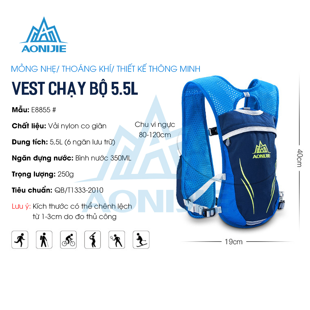 Balo / Vest Chạy Bộ Thể Thao Aonijie E885