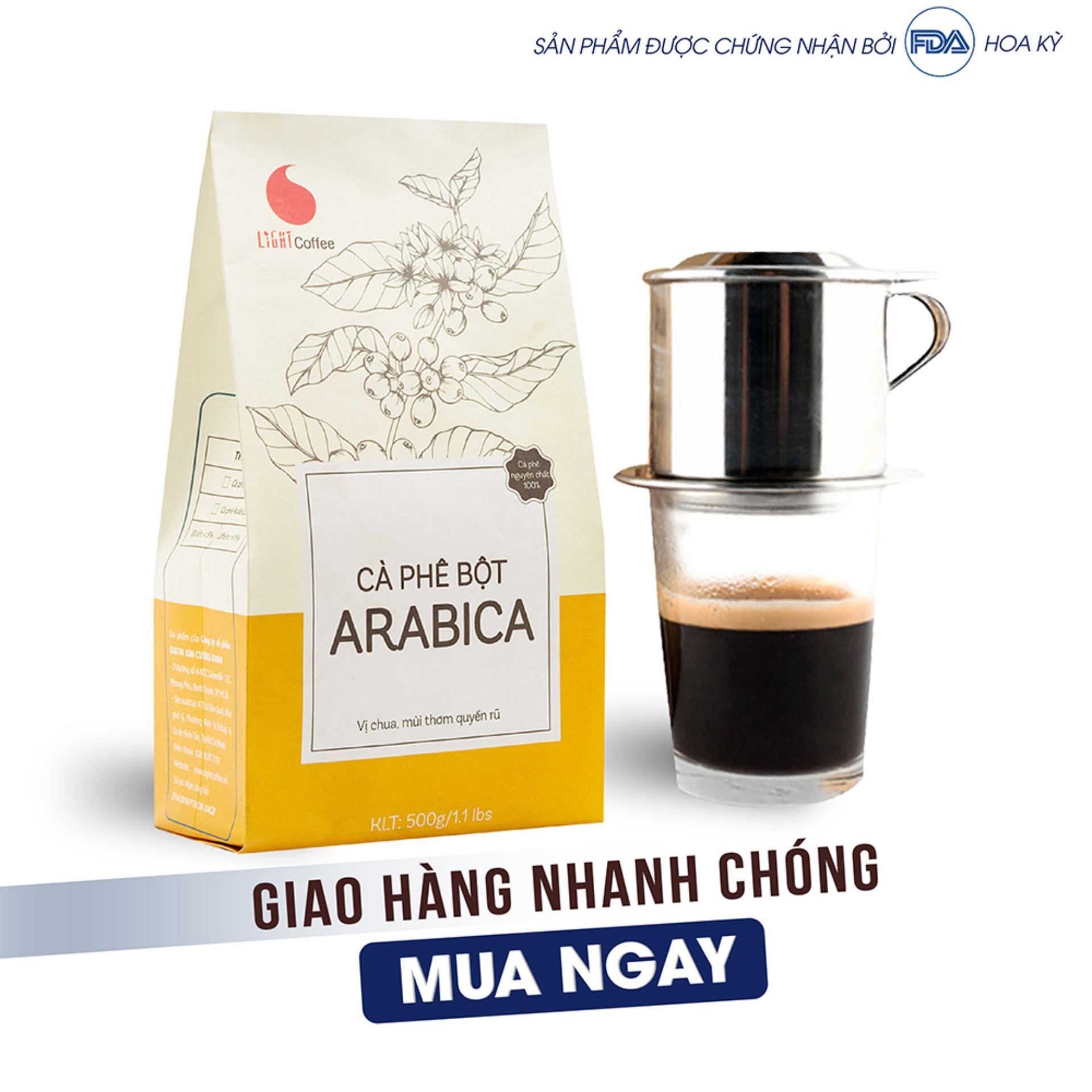 Cà phê rang xay nguyên chất 100% Arabica - Light Coffee - 500gr