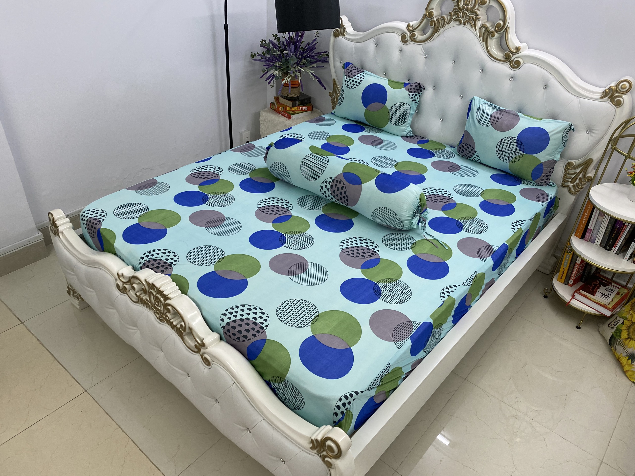 [HCM]Bộ drap thun Hàn Quốc mát lạnh {4 món}/ CÓ  bán ga lẻ