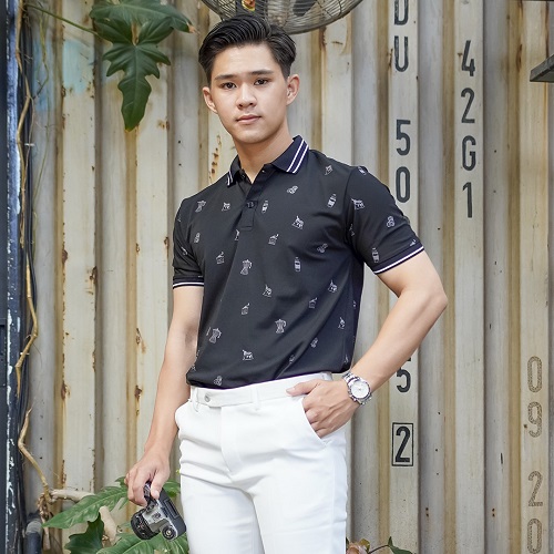 ÁO THUN POLO NAM HỌA TIẾT KIỂU
