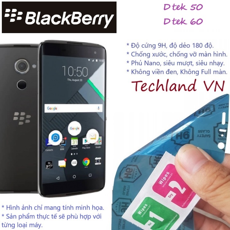Cường Lực Phủ Nano Blackberry Dtek 50 / Dtek 60 - Trong Suốt, Không Full Màn, Không Viền Đen