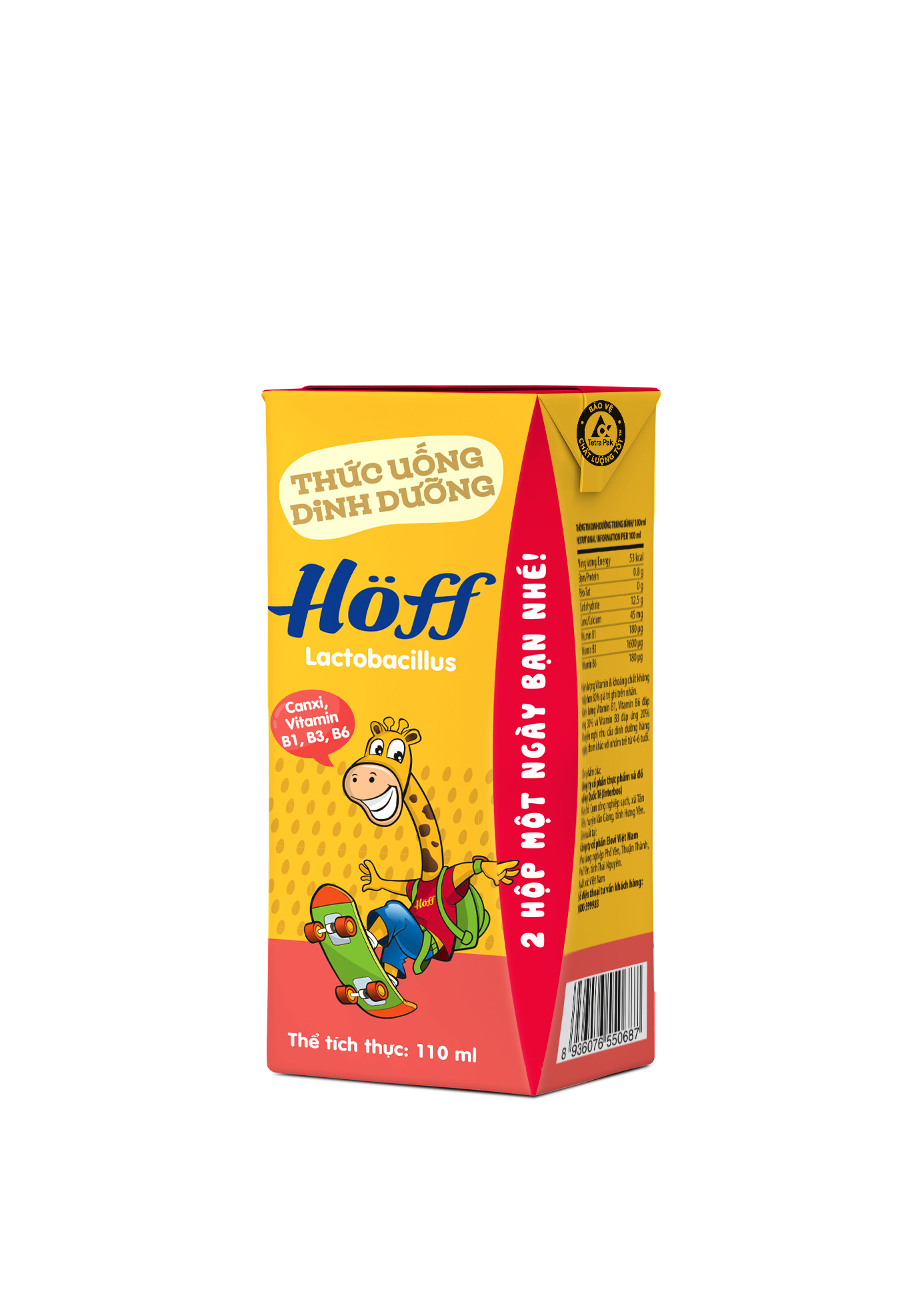 Thức Uống Dinh Dưỡng HOFF Lactobacillus (1 thùng - 48 hộp)