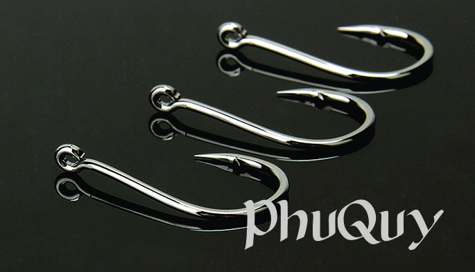 Hộp 100 Lưỡi Câu Cá cacbon Trắng ( Mã CB )