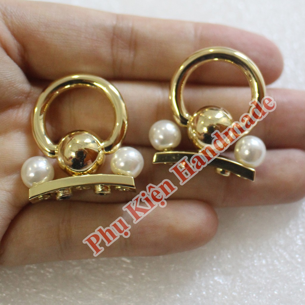 Round Pearl Beads 55K/Pair for Making Handbags