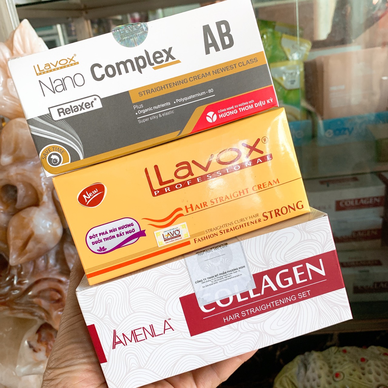 Thuốc duỗi tóc lavox 180mlx2