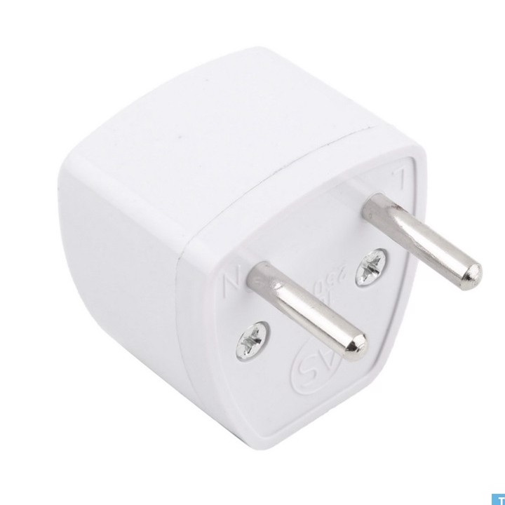 2 phích cắm chuyển 3 chấu sang 2 chấu - Phích chuyển 3 chạc thành 2 tiện dụng 458