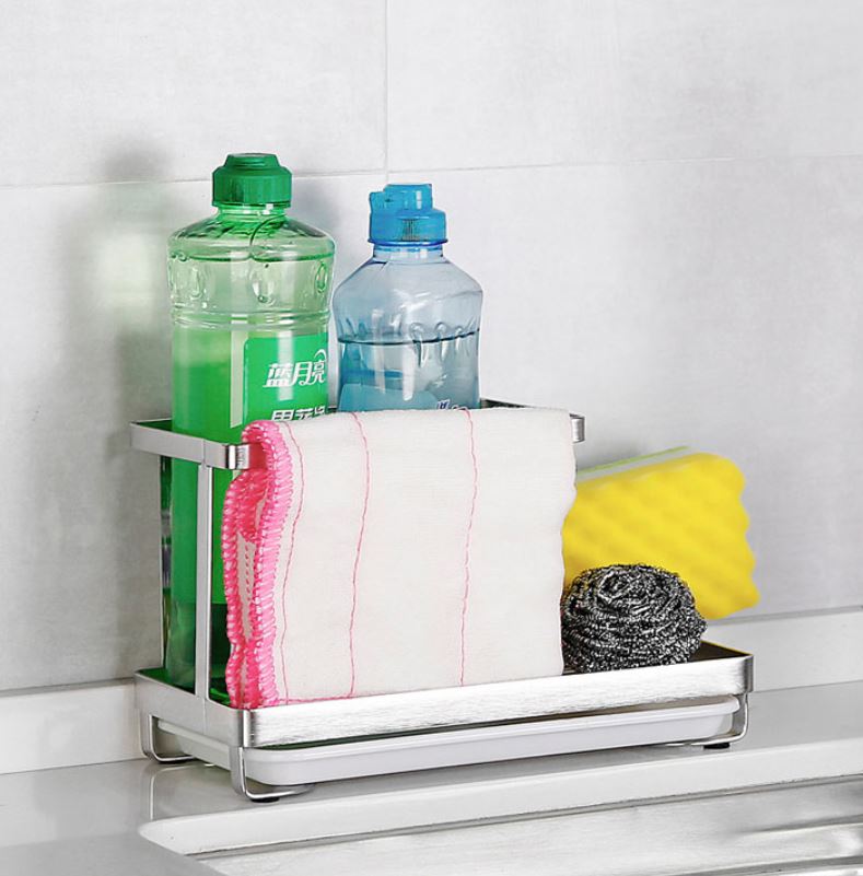 Kệ để nước rửa và lưới rửa bát Inox 304 Nanichino