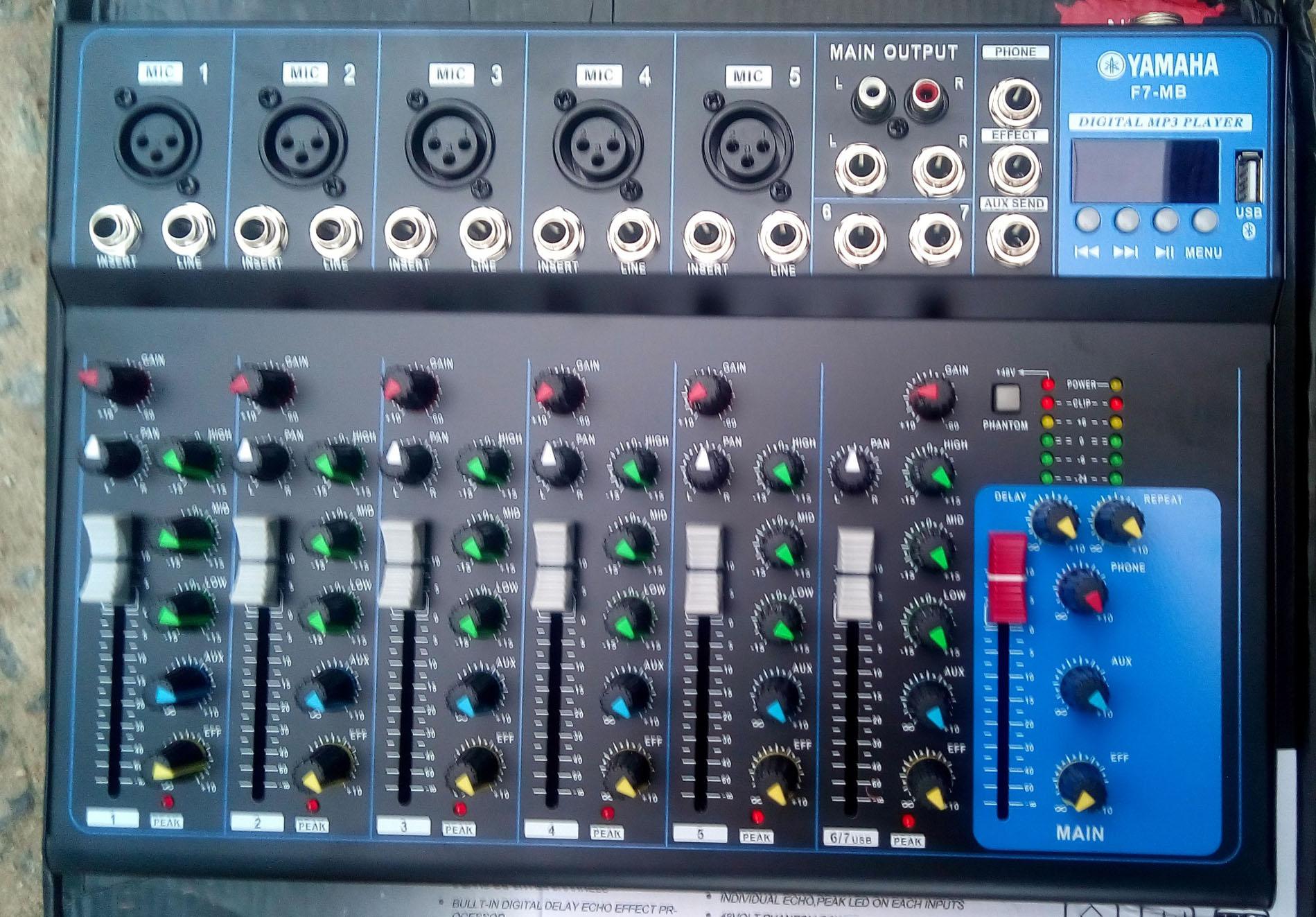 [HCM]Mixer Yamaha F7 kết nối USB và Bluetooth  - Mixer F7