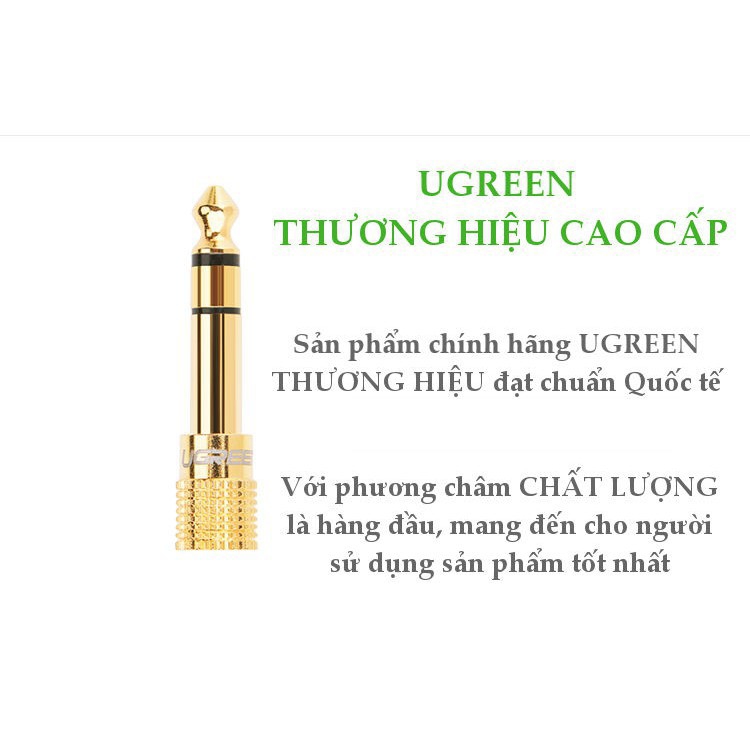 [HCM]Jack Chuyển 6.5mm Ra Chân 3.5mm Cái ( UGREEN 20503 )