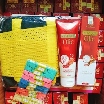 [ Tặng Đai Sinh Nhiệt Giảm Mỡ & 15 Miếng Dán Tan Mỡ ] Combo 10 Chai Gel Tan Mỡ Quế Olic - Kem Tan Mỡ Bụng