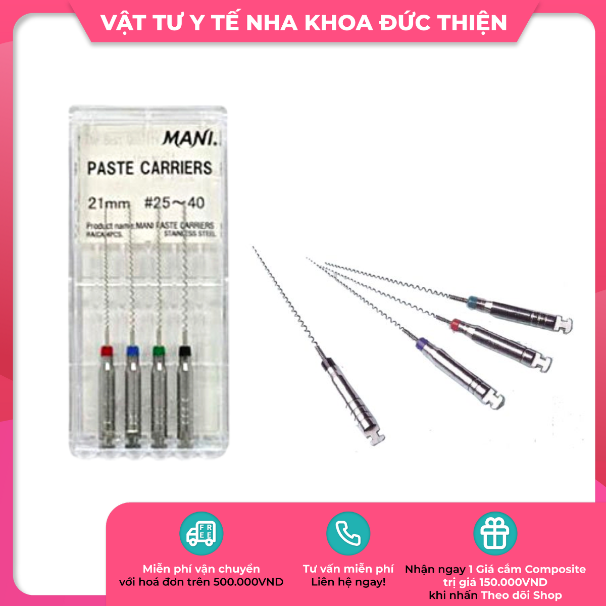 Lentulo Mani - Mani Paste Carriers - vật tư nha khoa chính hãng