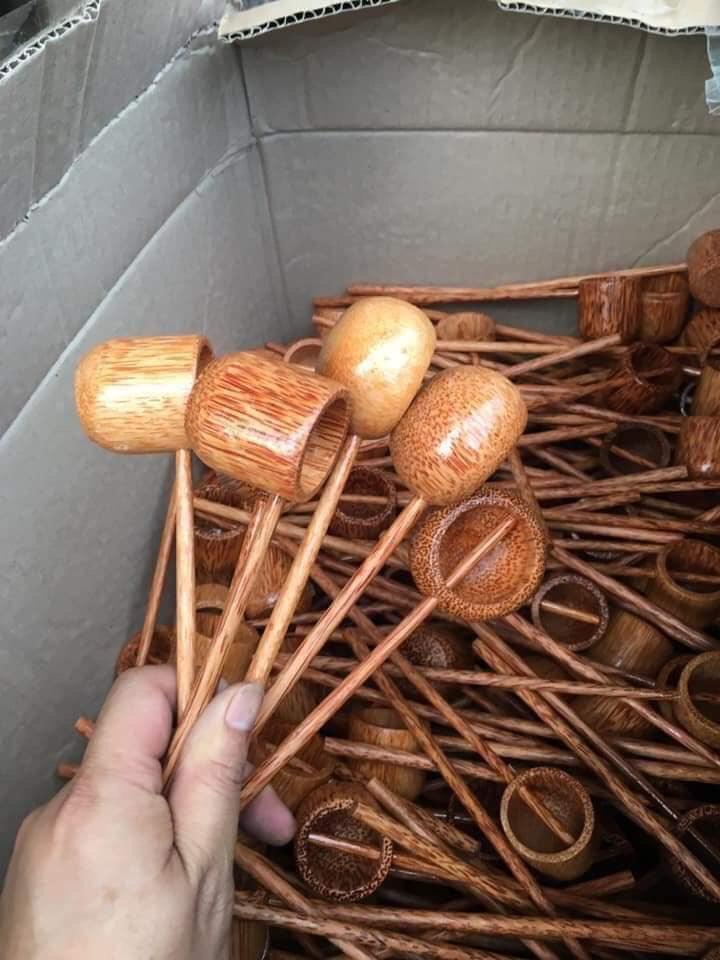 Bộ 5 Gáo Dừa Tròn Múc Riệu Mỹ Nghệ Dừa. 86a96