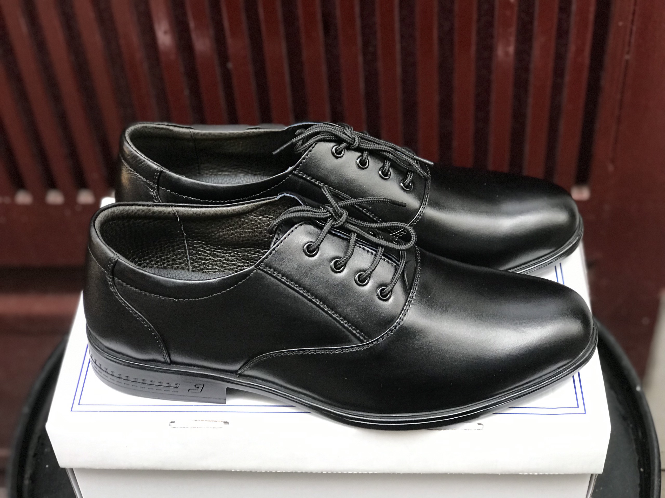 Men's Genuine Leather Office Shoes Lace-Up Style 407A