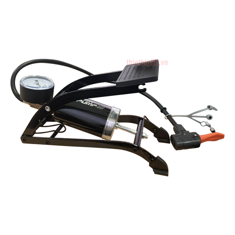 BƠM LỐP ĐẠP CHÂN TỐC ĐỘ CAO 1 XI-LANH CỠ LỚN SUPERPUMP 9801E - Thiết bị G20 phụ kiện chuyên dành cho xe ô tô