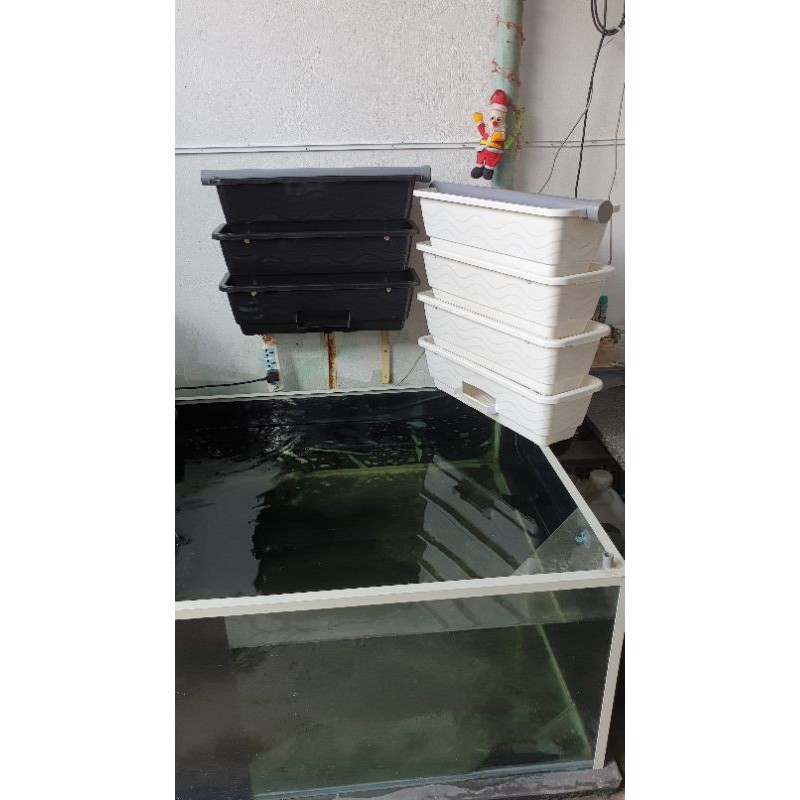 Baki trắng 3 tầng lọc hồ cá (kt 63x22x55cm)