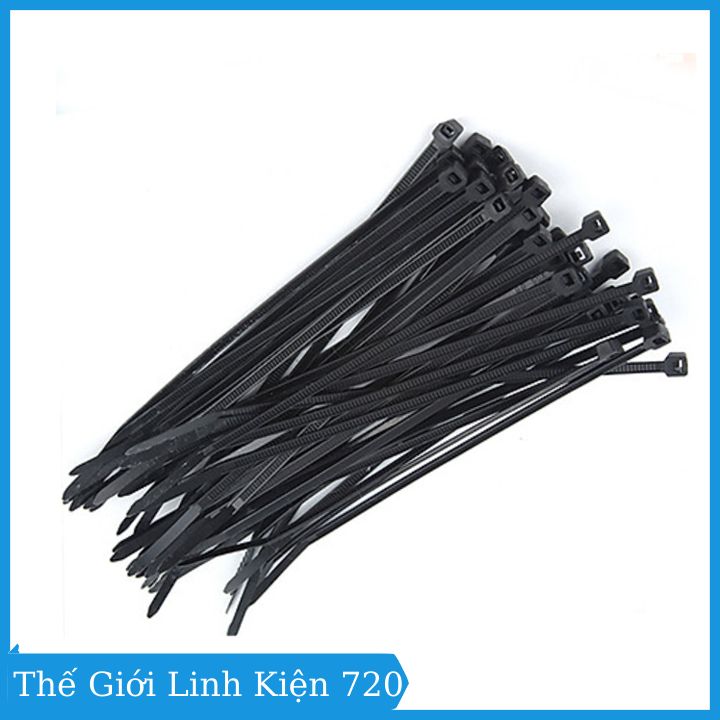 Gói 1000PCS dây thít nhựa đen 3X150mm