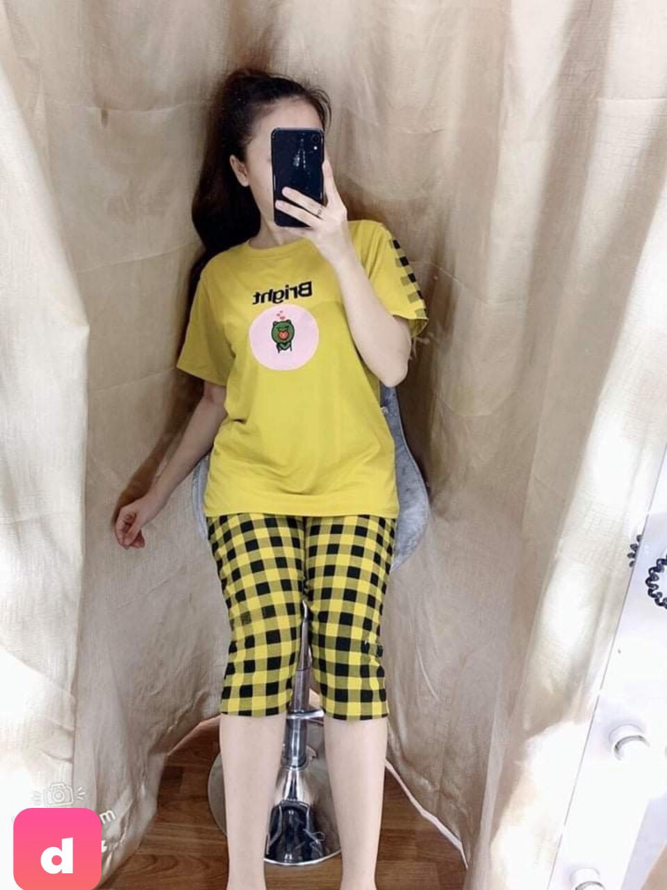 Set bộ lửng sọc cực hot siêu xinh cho chị em
