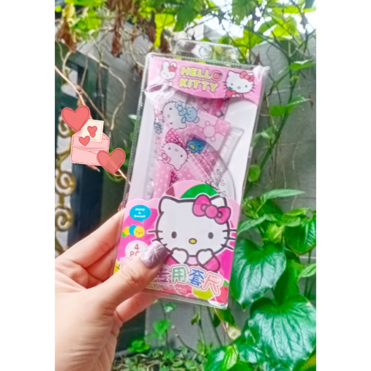 [HCM]BỘ 4 THƯỚC HELLO KITTY