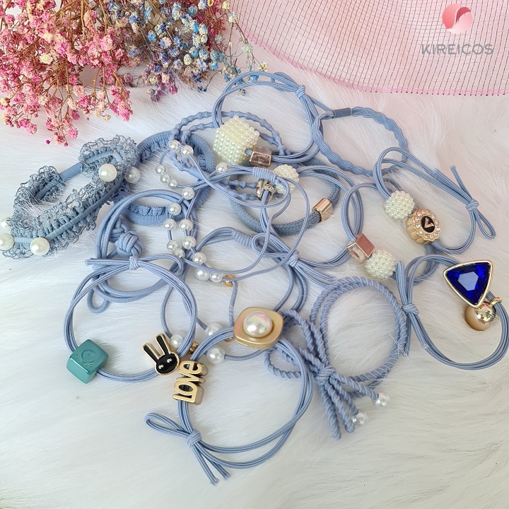 [HCM]Set 11 Dây Cột Tóc Buộc Tóc Hàn Quốc Nhiều Màu Sành Điệu 106 – Màu Mẫu Ngẫu Nhiên - kireicos