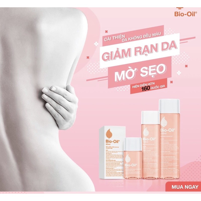 Tinh dầu Bio Oil dưỡng da, chống rạn da (Bio-oil) - 60ml