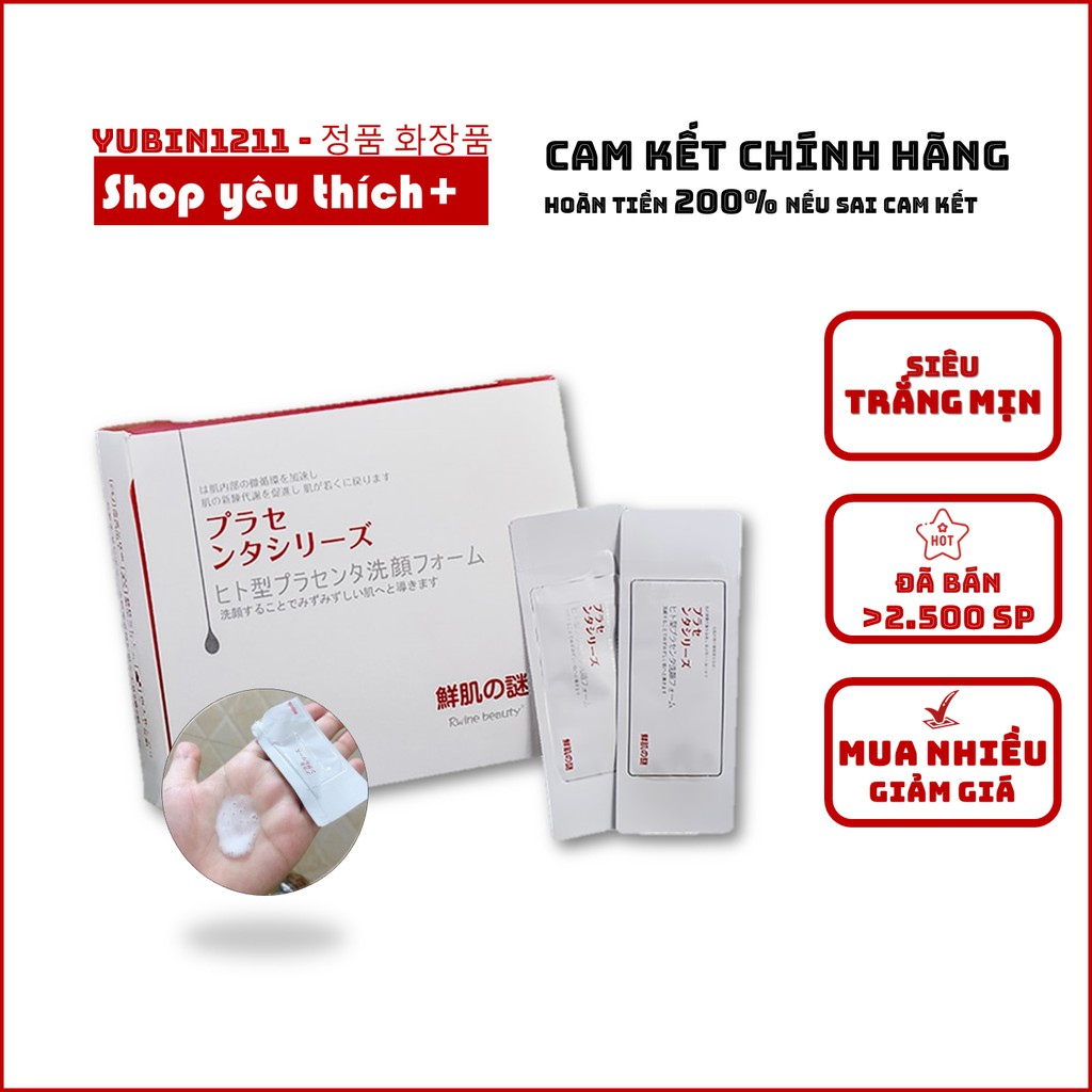 Mặt nạ ủ trắng nhau thai Nhật (gói)