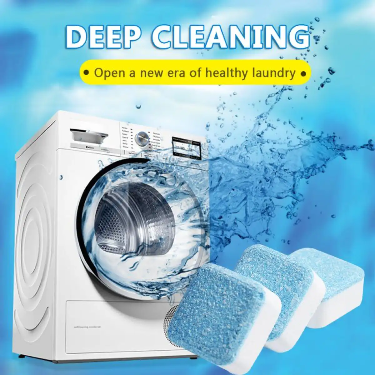 Viên tẩy máy giặt giúp lồng giặt sạch sâu