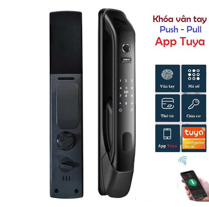Khoá cửa vân tay cao cấp Push Pull KG-GA702