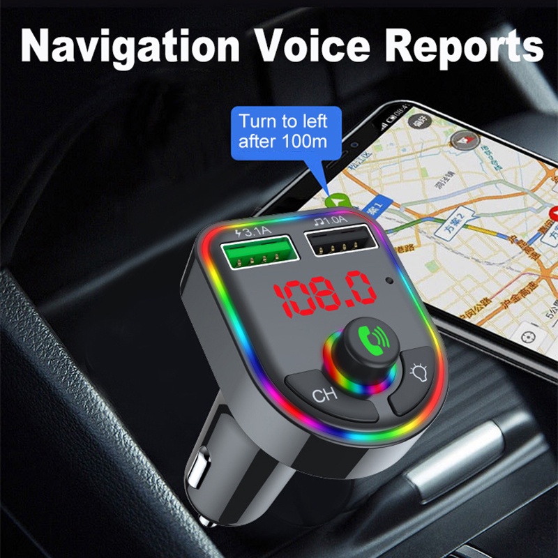 Tẩu Sạc USB 3.1A Bluetooth  MP3 Đài FM cho xe hơi