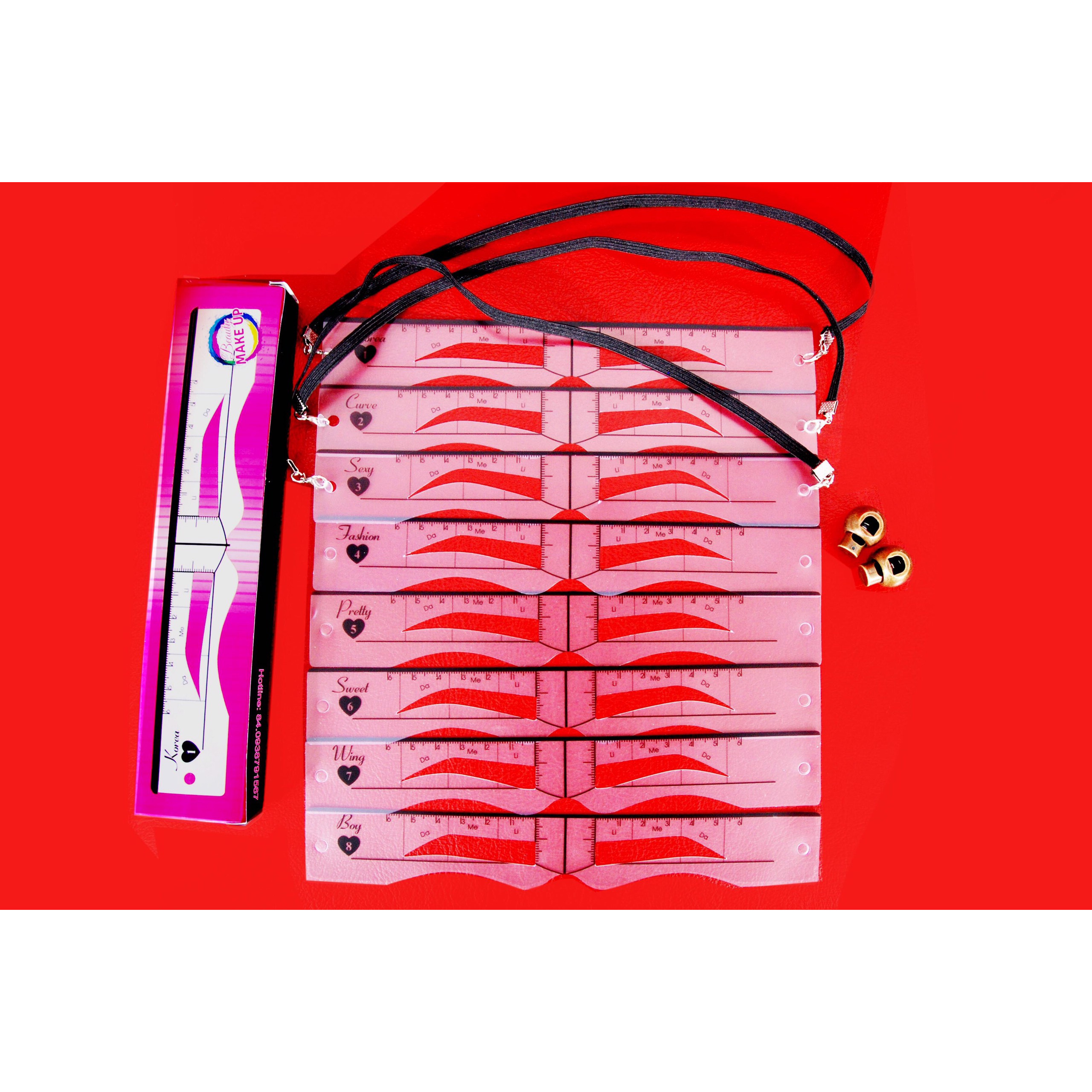BỘ 8 KHUÔN VẼ LÔNG MÀY