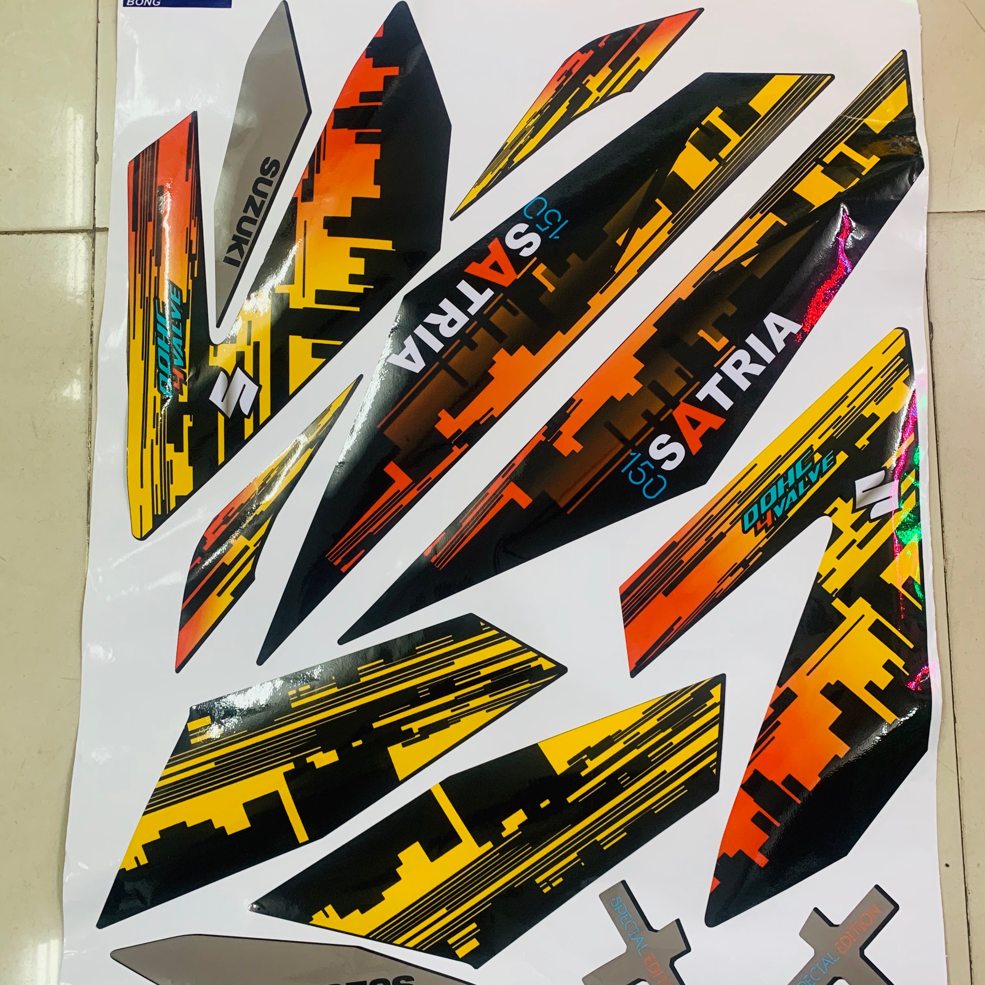 [HCM]Tem rời satria - raider fi hoàng hôn 3 lớp