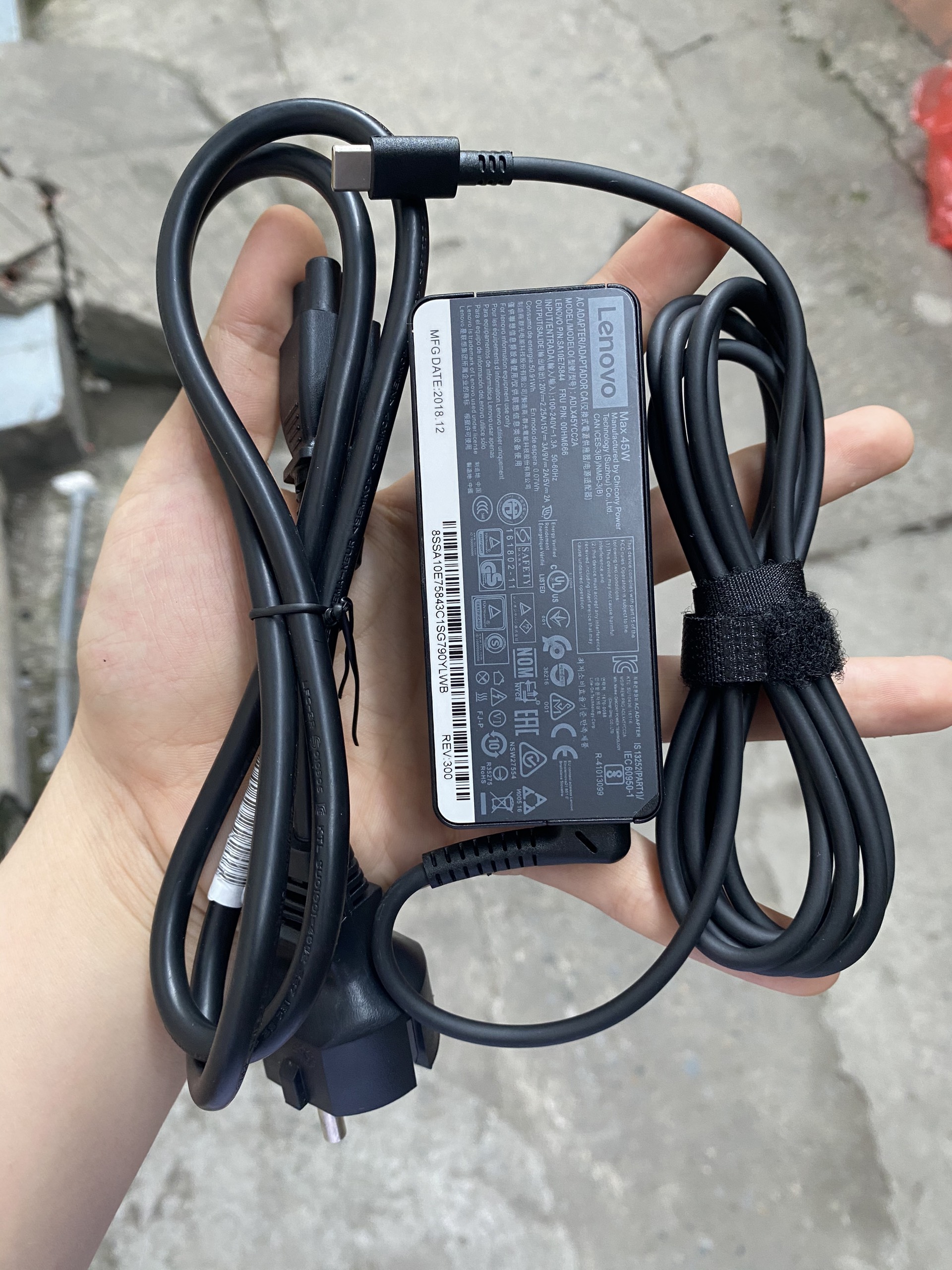 Sạc Laptop Lenovo Thinkpad E590 45W Type-C