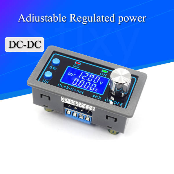 DC DC Buck Boost Converter CC CV 0.5 30V 4A 5V 6V 12V 24V Power Module Adjustable Regulated laboratory power supply ZK 4KX