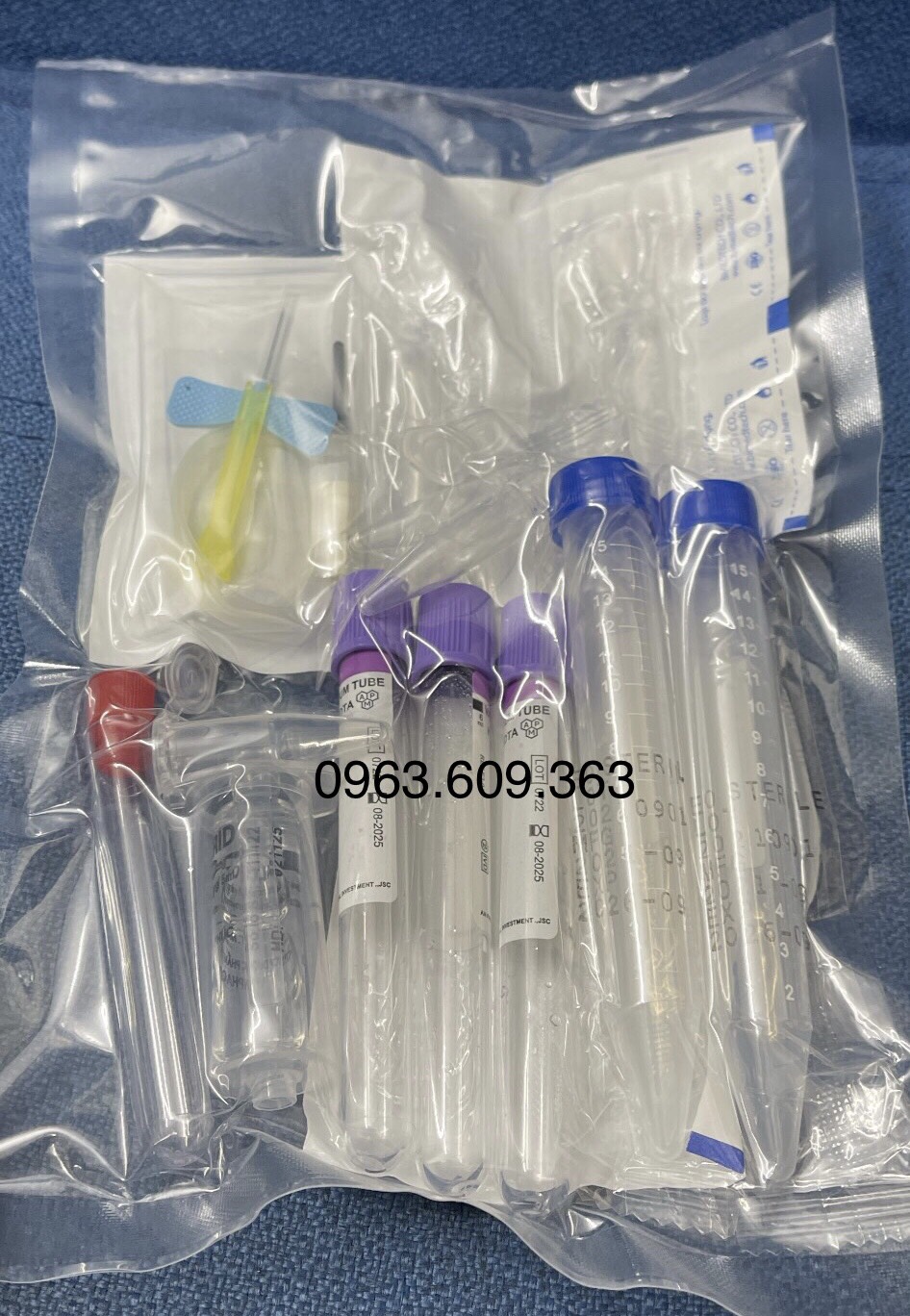 Bộ kit prp chứa hoạt hoá tiểu cầu, bộ kít prp ống edta 6ml áp lực âm