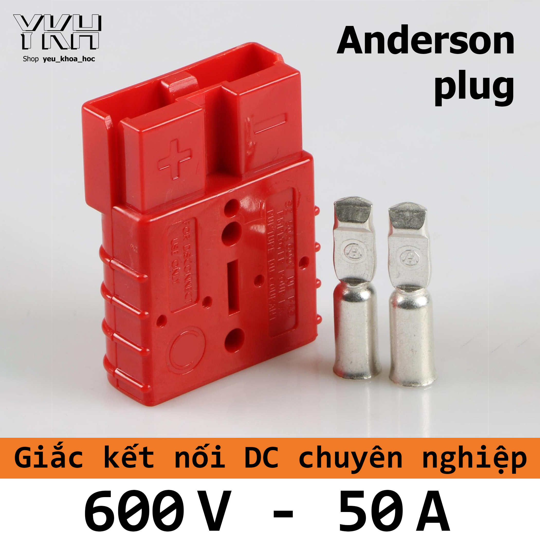Anderson plug - giắc DC cao cấp 600V 50A