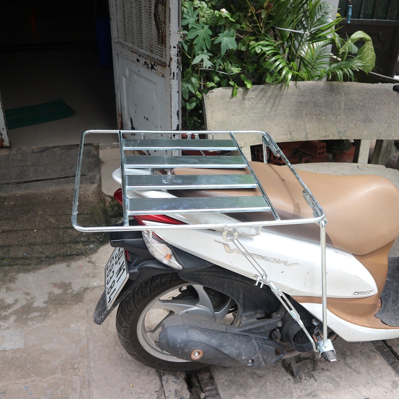 Gía Chở Hàng Đa Năng Cho Tất Cả Loại Xe Gắn Máy/ Xe ga - Sắt dày chắc chắn - Tháo Lắp Chỉ 10 giây