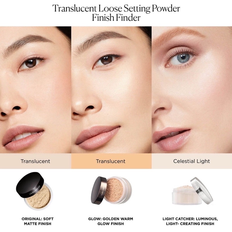 Phấn phủ kiềm dầu dạng bột Laura Translucent Loose Setting Powder