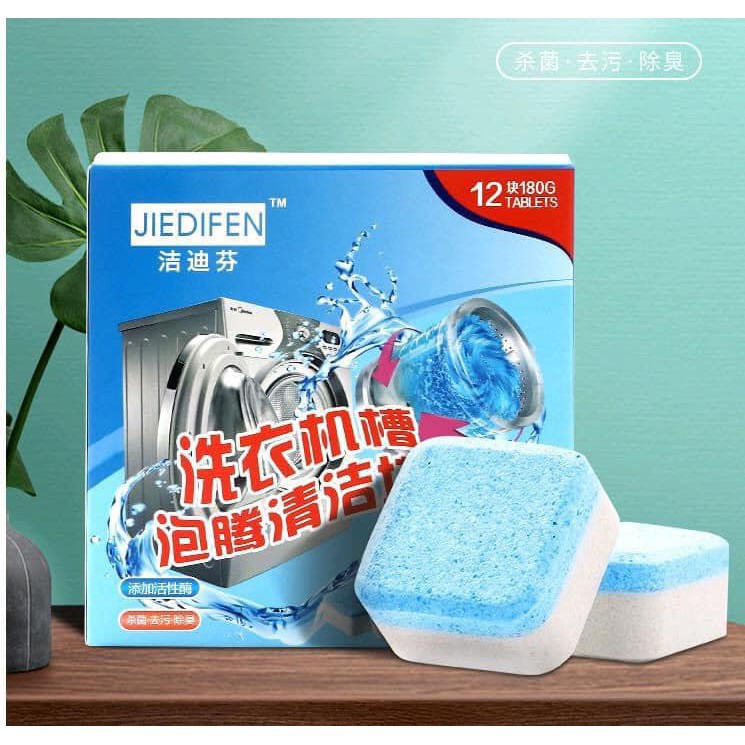 Combo 12 viên tẩy vệ sinh lồng máy giặt siêu sạch