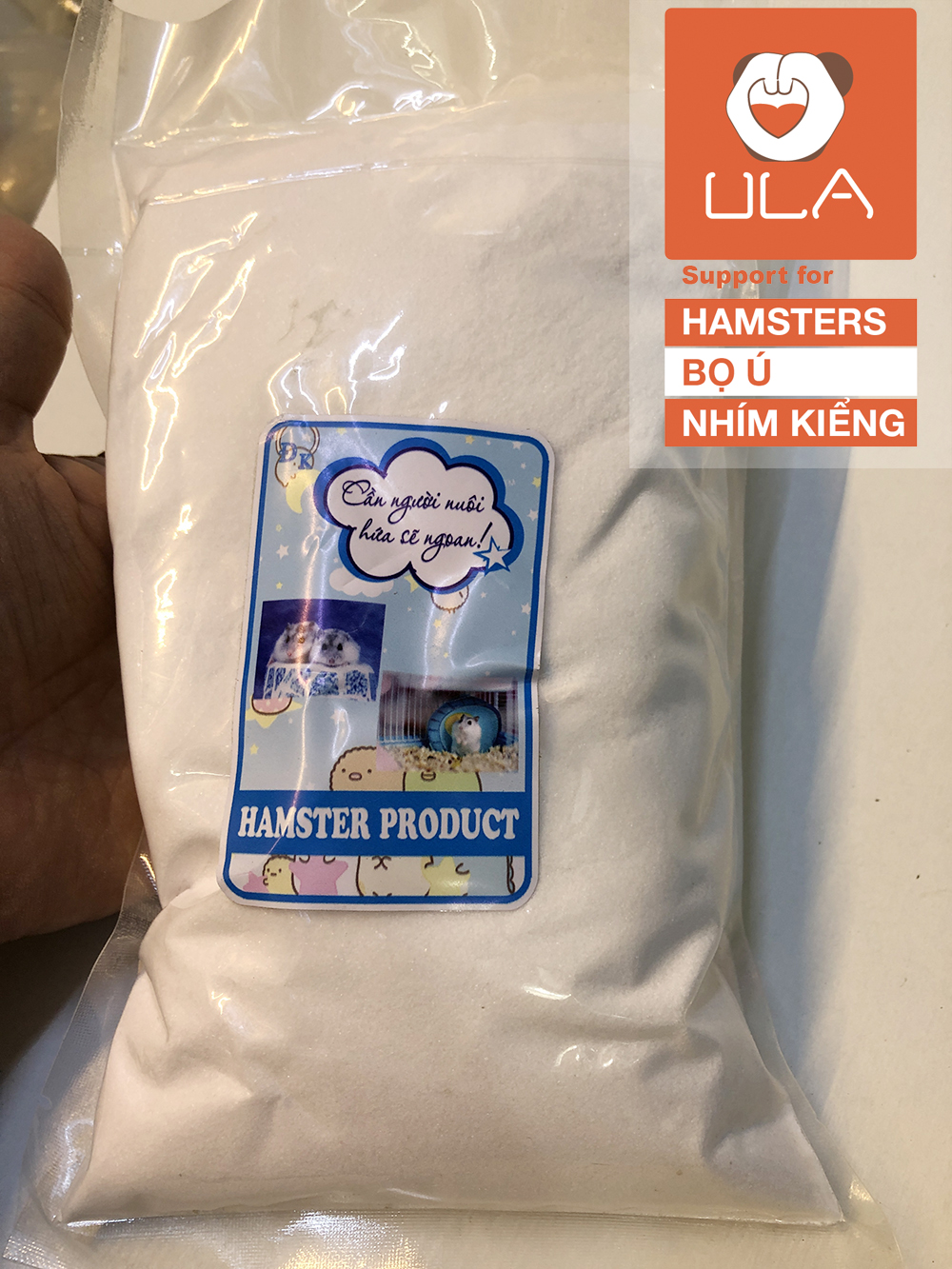 Cát tắm thơm, sạch lông cho hamsters - Ula Pets