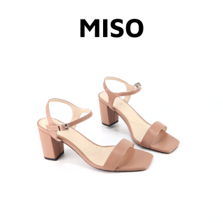Giày sandal nữ quai ngang basic đơn giản đi làm gót trụ 7cm Miso M024 thumbnail