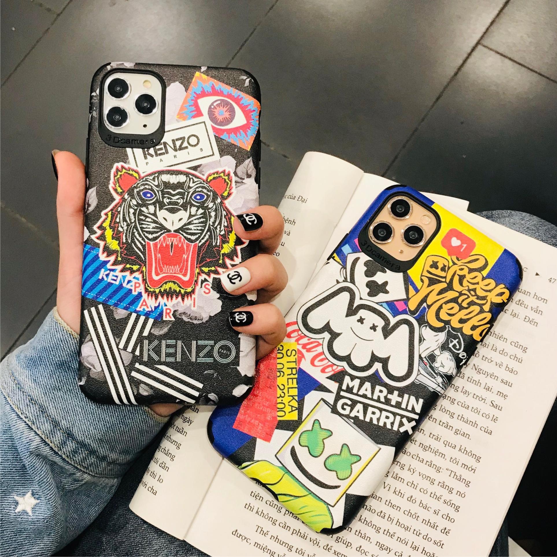 Ốp Lưng Da IMD KenZo x Mashmellow